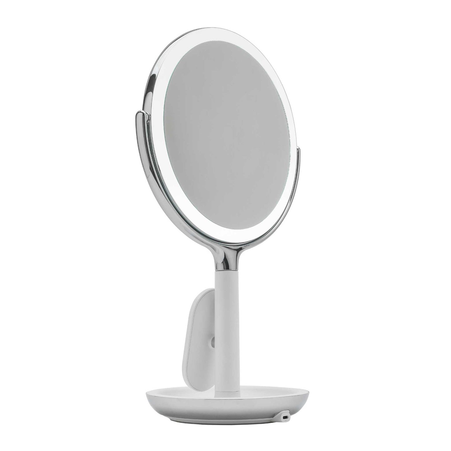 Sharper Image Badeværelses spejl med LED og trådløs oplader